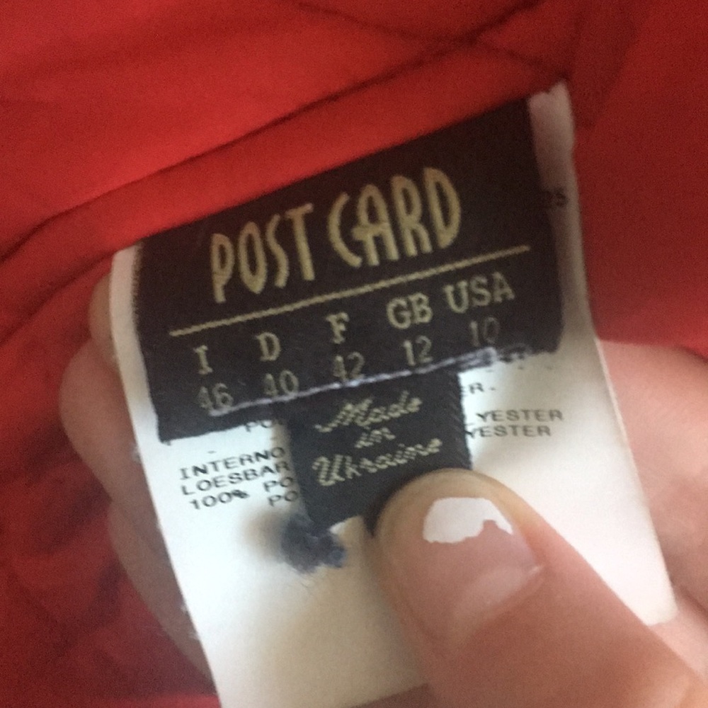 Post card red jacket - Picture 4 of 5